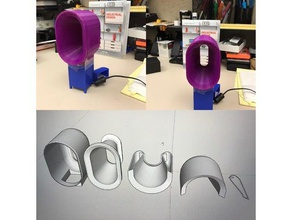 bladeless ventilateur ménage dyson fan 3d print model - Mito3D