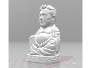 macri buddha Kunst Argentinien pop-buddha Präsident 3d print model - Mito3D
