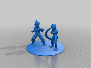 goku & freiza batalha A impressão 3d 3d print model - Mito3D