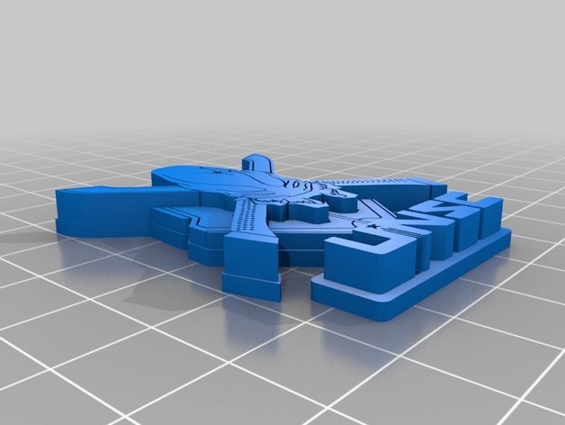 halo unsc juegos el logotipo pin consejo de seguridad 3D print model - Mito3D
