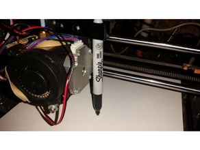 sharpie suporte de prusa i3 clones Impressora 3d acessórios 3d print model - Mito3D