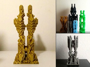 conway's world 1 towers math art architecture automaton cellular conway generative procedural processing 3d print model - Mito3D