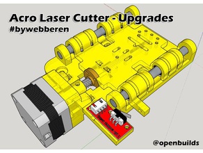 acro laser cutter ingraver - mods upgrades acrolasercutter lasercut lasercutter openbuilds upgrade vslot 3d print model - Mito3D
