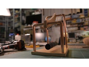 pendulum length adjustment cap physics & astronomy pendulumwave pendumsnake wave 3d print model - Mito3D