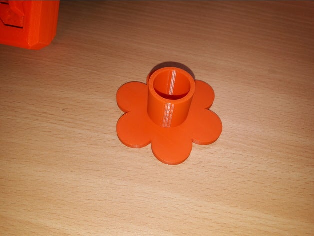 Blume-Kerze-Halter Dekor Kerze Kerze-Halter 3D print model - Mito3D