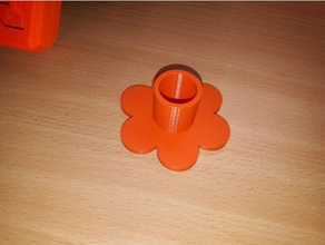 flor de suporte vela decoração 3d print model - Mito3D