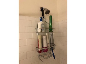 shower rack extension bathroom 3d print model - Mito3D