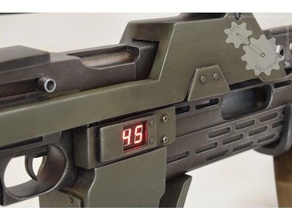 ammo counter electronics housing aliens pulse rifle 3d print model - Mito3D