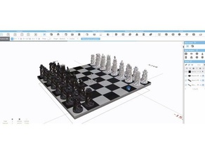 chess pieces chessboard 3d modeling designing printing boardgame bishop board king pawn piece rook set game games selfcad 3d print model - Mito3D