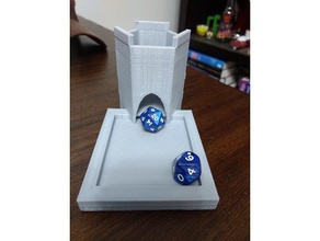 yet another simple dice tower 3d printing 3d print model - Mito3D