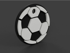 soccer football keychain keychains european fun fusion 360 key sports worldcup 3d print model - Mito3D