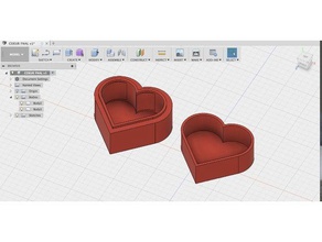 boite forma do sagrado coração de saint-valentin a arte 3d print model - Mito3D