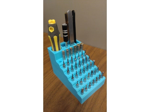 precision screwdriver bit holder tool holders & boxes 3D print model - Mito3D