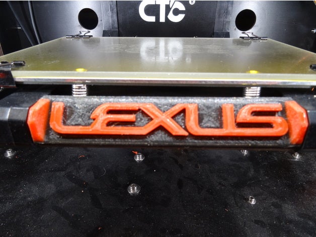 lexus-logo ctc heatbed 3d-drucken lexus 3D print model - Mito3D