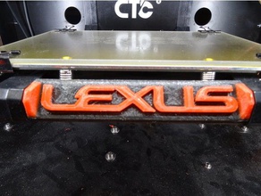lexus-logo ctc heatbed 3d-drucken lexus 3d print model - Mito3D
