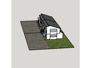 terraced house 3d printing 3d print model - Mito3D