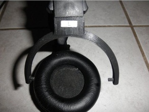 audio-technica ath-910 pro casque écouteur titulaire de réparation l'audio fourche d'écoute le partie la technica 3d print model - Mito3D