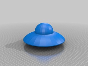 ufo flying saucer decor want believe space spaceship 3d print model - Mito3D