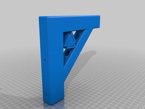 valknut shelf bracket household norse mount support wall 3d print model - Mito3D