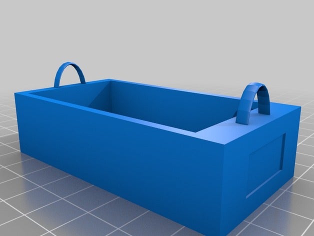 Veranstalter bin, peg board hook Container peg-board kleine Teile-Lagerung workshop workshop-Veranstalter 3D print model - Mito3D