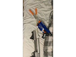 minimaliste nerf de la cicatrice baril cpvc métal barils jouets mécaniques le blaster pistolet mod 3d print model - Mito3D