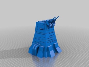xx-9 turbo-laser-Turm star wars legion Spielzeug & game Zubehör 3d print model - Mito3D