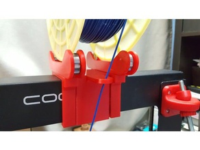 snap-Spule Rolle 3d Drucker Zubehör filament roller spool 3d print model - Mito3D