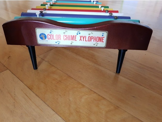 pieds vieux xylophone jouet les pièces de rechange 3D print model - Mito3D