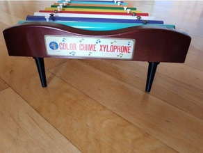 pieds vieux xylophone jouet les pièces de rechange 3d print model - Mito3D