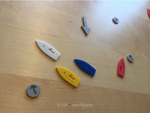 kompakte Segel-Regel-Spiel sport & im freien rc Segelboot Regeln Segeln Lehre Hilfsmittel für den Unterricht Ausbildung 3d print model - Mito3D