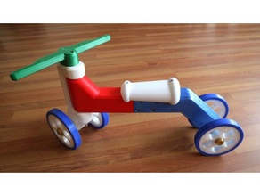 walking bike children fully functional mechanical toys bicycle childrens toy child kids 3d print model - Mito3D