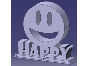 mutlu gülümseme 3d yazıcı parçaları 3d print model - Mito3D