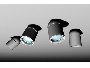 simply spot household design designproject furniture interior lighting led light spotlight product 3d print model - Mito3D