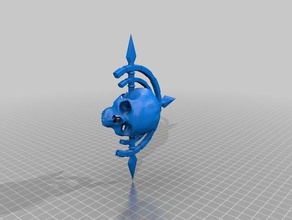 nerf - goth-Stil Schädel, seitliche Befestigung Spielzeug & Spiele E-Modul rapidstrike 3d print model - Mito3D