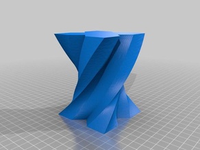 twisted vase 3d printing 3d print model - Mito3D
