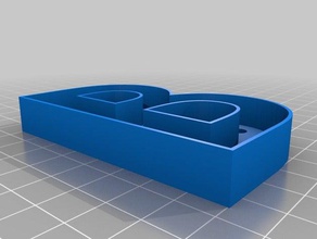 perimetro lettera b segni e loghi 3d print model - Mito3D