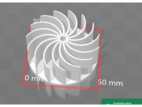 Radialventilator-Gebläse, Turbinen engineering Gebläse turbine 3d print model - Mito3D