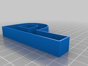 perimetro di lettera p segni e loghi 3d print model - Mito3D