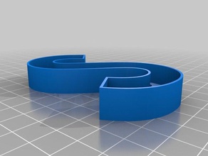 perimetro lettera s segni e loghi 3d print model - Mito3D