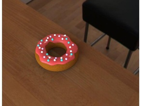 zero calorie cake donut icing sprinkles - single multi material color food & drink bakery breakfast coffee donuts espresso faux joke kitchen kitchenaid pastry toy 3d print model - Mito3D