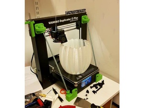 flower pot wanhao i3 max build size test 199x199x179mm vase containers 3d print model - Mito3D
