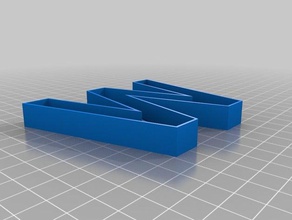 perimetro lettera w segni e loghi 3d print model - Mito3D