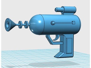 rick morty laser gun 3d printing rickandmorty 3d print model - Mito3D