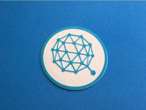 qtum coins & badges altcoin badge bitcoin coaster coin crypto cryptocurrency keychain michaeltaylorresearch mtr quantum 3d print model - Mito3D