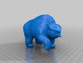 owlbear animais 3d print model - Mito3D