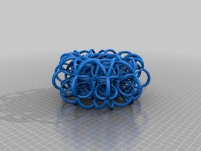 facettiert Lampenschirm experiment Kunst tessellation 3d print model - Mito3D