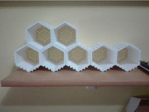 hive - modulare hex cassetti La stampa 3d 3d print model - Mito3D