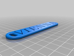 Schlüsselanhänger Wien 3d print model - Mito3D