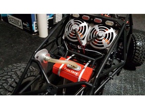 gom double motorized fan radiator r c vehicles 3d print model - Mito3D