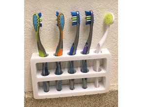 suporte da escova de dentes casa banho 3d print model - Mito3D